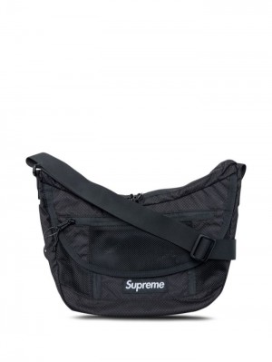 Bolsa De Hombro Supreme Logo-patch Hombre Negras Colombia | F4V-56894