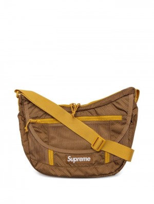 Bolsa De Hombro Supreme Logo-patch Messenger Bag Hombre Marrones Colombia | A3I-07014