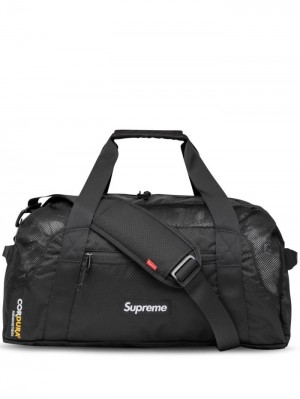 Bolso Tote Supreme Logo-patch Duffle Bag Mujer Negras Colombia | J4H-30626