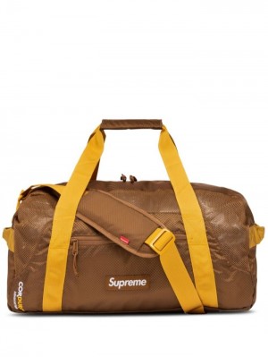 Bolso Tote Supreme Logo-patch Duffle Bag Mujer Marrones Colombia | U9W-54879