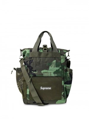 Bolso Tote Supreme Utility Zip Mujer Verde Colombia | H0N-47806