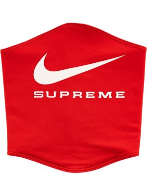 Bufandas Supreme X Nike Logo-print Neck Warmer Mujer Rojas Colombia | W8A-47060