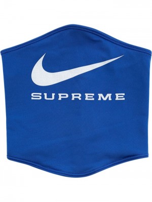 Bufandas Supreme X Nike Logo-print Neck Warmer Hombre Azules Colombia | F0N-46637