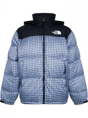 Chaquetas De Plumas Supreme X The North Face Studded Nuptse Jacket Mujer Azules Colombia | V8Y-75885