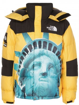 Chaquetas De Plumas Supreme X The North Face Baltoro Acolchado Jacket Hombre Amarillo Colombia | W4C-74159