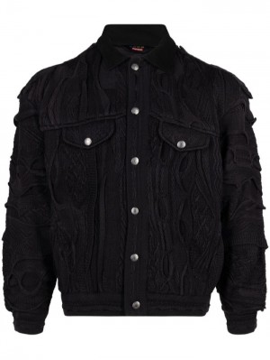 Chaquetas Supreme Coogi Trucker Denim Hombre Negras Colombia | S9F-03423