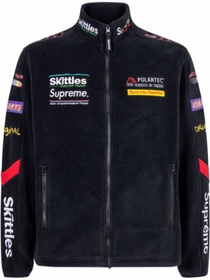 Chaquetas Supreme X Skittles Polartec Mujer Negras Colombia | S6N-77194