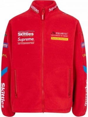 Chaquetas Supreme X Skittles X Polartec Mujer Rojas Colombia | M1E-08256