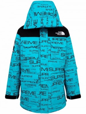 Chaquetas Supreme X The North Face Coldworks 700-fill Down Coat Mujer Azules Colombia | V1K-08992