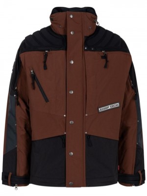 Chaquetas Supreme X The North Face Steep Tech Apogee "Brown" Hombre Negras Marrones Colombia | J2B-78743