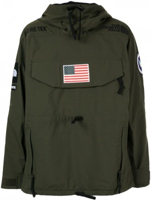 Chaquetas Supreme X The North Face Trans Antarctic Expedition Pullover Hombre Verde Colombia | X8G-37850