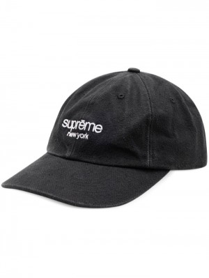 Gorras Supreme Classic Logo Denim Hombre Negras Colombia | R7L-95247