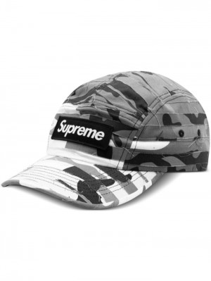 Gorras Supreme Layered Camouflage-pattern Camp Hombre Gris Blancas Colombia | E0H-91289