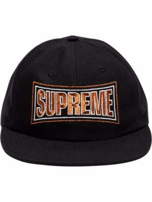 Gorras Supreme Metallic Arc Six-panel Hombre Negras Colombia | O5S-58882