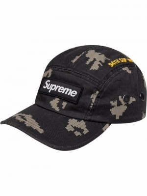 Gorras Supreme Military Camp Hombre Negras Colombia | A7U-90508