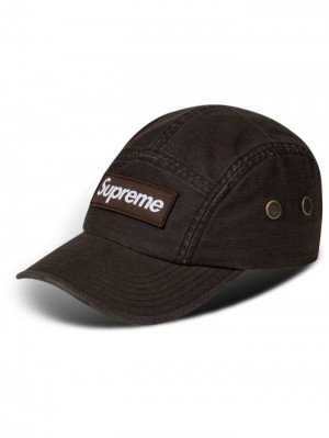 Gorras Supreme Military Camp Hombre Negras Colombia | J1Q-03230