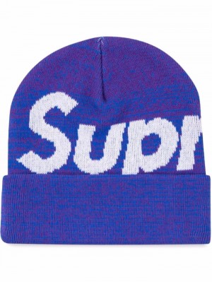 Gorro Supreme Big Logo "Fw 21" Sneakers Mujer Azules Colombia | N6X-51801