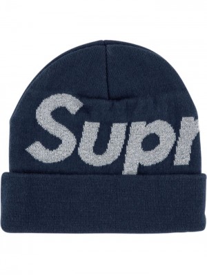 Gorro Supreme Big Logo Mujer Azul Marino Azules Colombia | M0A-11821