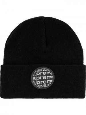 Gorro Supreme Lenticular Patch Hombre Negras Colombia | H5T-26454