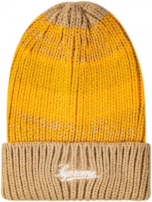 Gorro Supreme Mixed Stripe Hombre Amarillo Colombia | M9J-73744