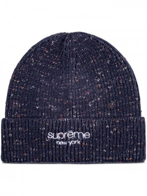 Gorro Supreme Rainbow Speckle Lana Mujer Azul Marino Azules Colombia | V1A-57621