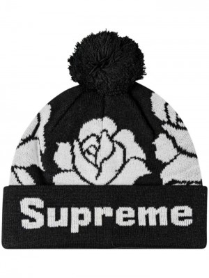 Gorro Supreme Rose Pattern Mujer Negras Colombia | M0I-56776