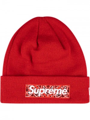 Gorro Supreme X New Era Box Logo Mujer Rojas Colombia | Y5B-22234