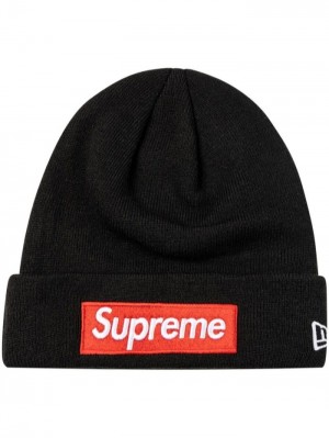 Gorro Supreme X New Era Box-logo Mujer Negras Colombia | M0C-10332