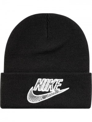 Gorro Supreme X Nike Snakeskin-print Mujer Negras Colombia | J9P-55347