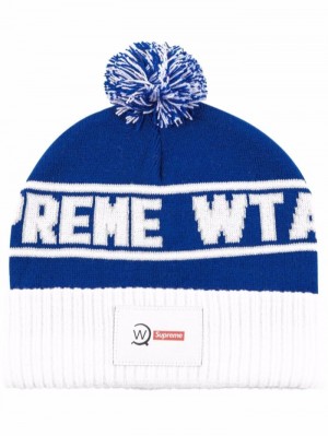 Gorro Supreme X Wtaps De Punto Mujer Blancas Colombia | A1O-96826