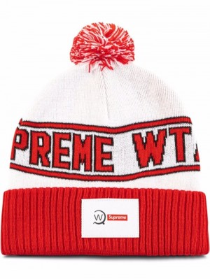 Gorro Supreme X Wtaps Hombre Blancas Colombia | R5E-58619