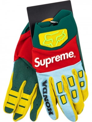 Guantes Supreme X Honda Fox Carreras Hombre Azules Colombia | C6J-34020