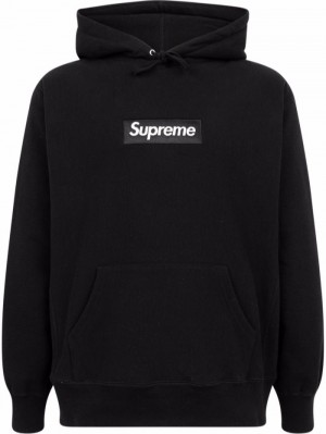 Poleron Supreme Box Logo Hombre Negras Colombia | F6O-28439