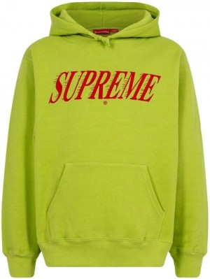 Poleron Supreme Crossover Logo-print Hombre Verde Colombia | K0K-07587