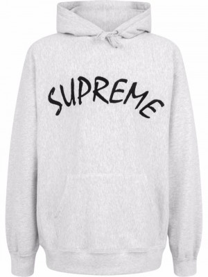 Poleron Supreme Ftp Arc Logo Hombre Gris Colombia | U8W-72131