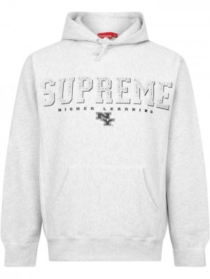 Poleron Supreme Gems Logo-print Hombre Gris Colombia | O4W-93474