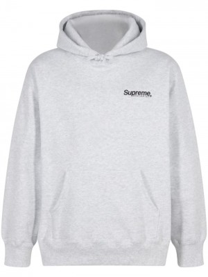 Poleron Supreme Worldwide "Grey" Hombre Gris Colombia | L0H-62053