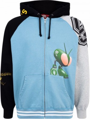 Poleron Supreme X Junya Watanabe "Comme Des Garcons" Zip-Up Hombre Azules Colombia | G9U-18006