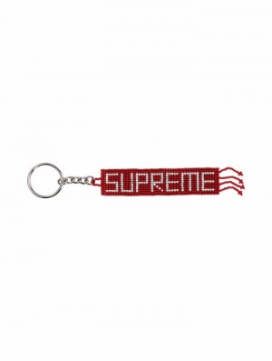 Llaveros Supreme Beaded Logo Hombre Rojas Colombia | Z3C-14654