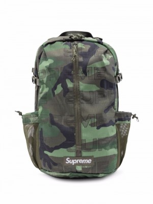 Mochilas Supreme Camouflage-print Hombre Verde Colombia | V6S-66019