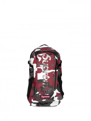 Mochilas Supreme Camouflage-print Hombre Rojas Colombia | O1Y-58772