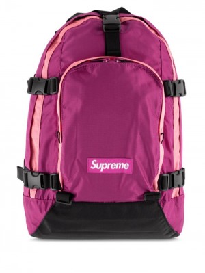 Mochilas Supreme Logo-patch Hombre Rosas Colombia | L2Y-23153