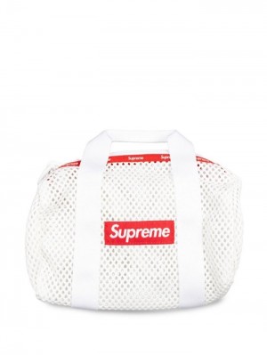 Otros Supreme Logo-patch Mini Mesh Duffle Bag Hombre Blancas Rojas Colombia | X4X-45695