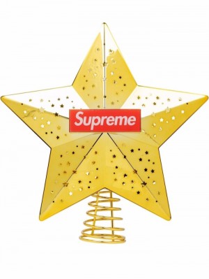 Otros Supreme Logo-print Christmas Tree Topper Hombre Doradas Colombia | S6O-09385