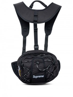 Riñonera Supreme Harness Cintura Bag Mujer Negras Colombia | N6N-45239