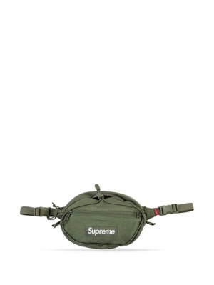 Riñonera Supreme Logo Cintura Bag Mujer Green  Colombia | I0U-22031