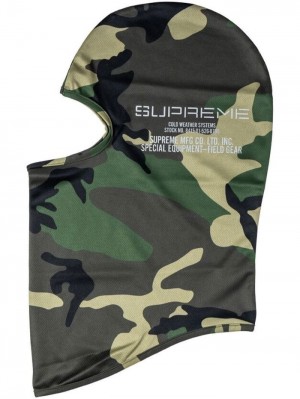 Sombreros Supreme Field Gear Ligeros Balaclava Hombre Verde Colombia | B3X-34562