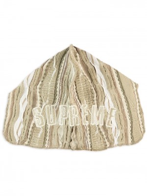 Sombreros Supreme X Coogi De Punto Durag Hombre Beige Colombia | J4D-43790