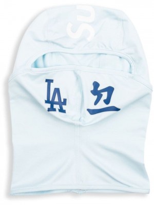 Sombreros Supreme X Mlb Kanji Teams "Los Angeles Dodgers - Pale Blue" Ligeros Balaclava Hombre Azules Colombia | Y6H-19150