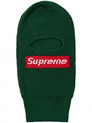 Sombreros Supreme X New Era Box Logo Balaclava Hombre Verde Colombia | D7S-09124